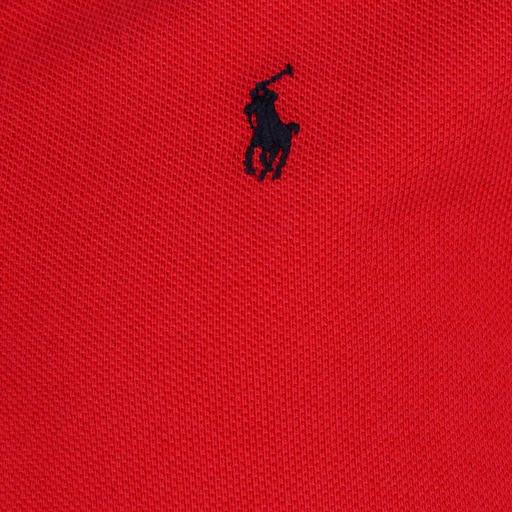 NWOT Polo Ralph Lauren Little Boys Mesh Polo Shirt Red | Pony Navy $49 - Size 6 - Picture 5 of 6